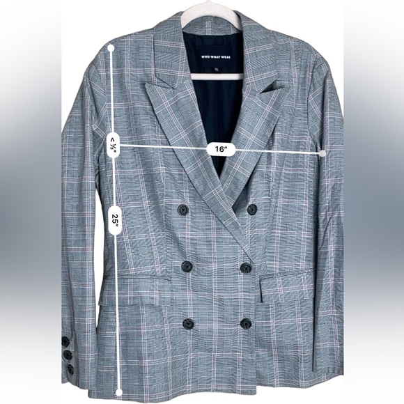 Who What Wear Medium Blazer for Target Plaid Jacket - Picture 4 of 7